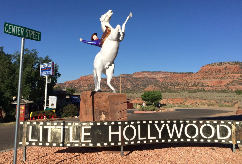 Kanab, Utah. Called Little Hollywood because many early Westerns were filmed here.