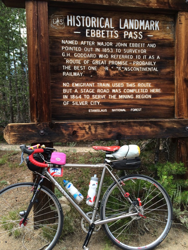 the DeSalvo on top of Ebbetts. The red tag came from France for the ride. The red Rivet came from my office!