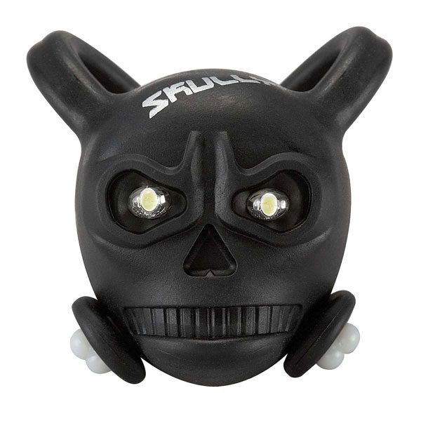 SKULLY Skull LED Front/Rear Detachable Light Pink 2 x Green LED's